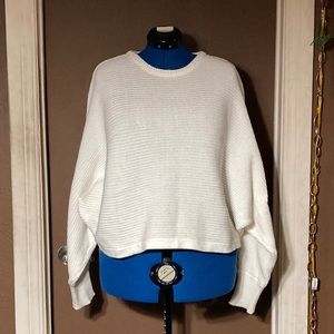 White crop sweater